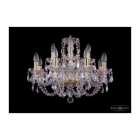 Люстра 1406/8+4/195/G/Leafs, Bohemia Ivele Crystal