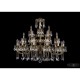 Люстра Большая 1732/12+6+3/335/SA/GB, Bohemia Ivele Crystal