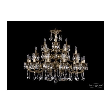 Люстра Большая 1732/12+6+3/335/SA/GB, Bohemia Ivele Crystal